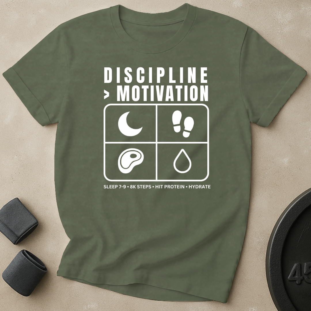 Discipline Over Motivation T-Shirt