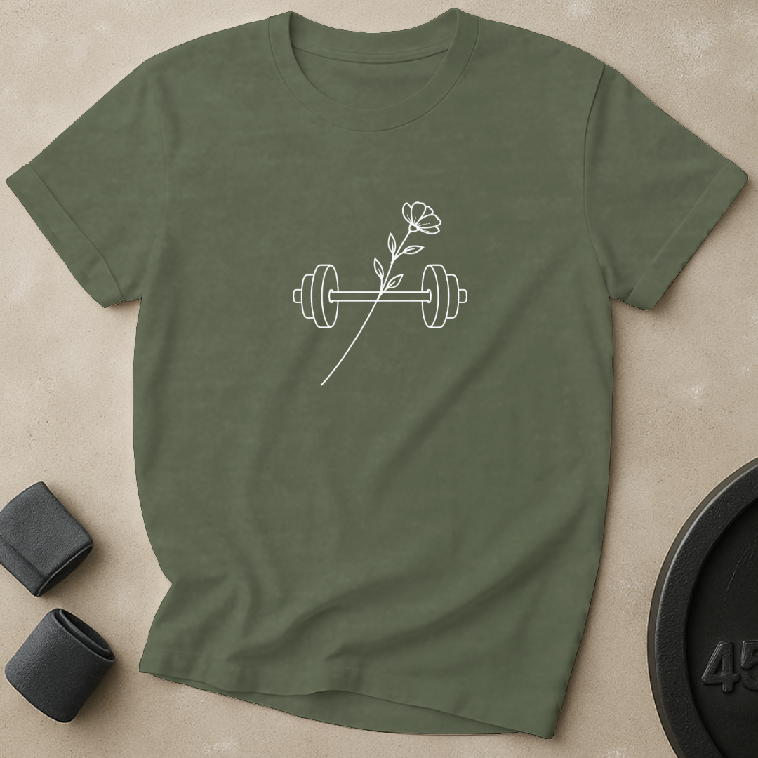 Dumbbell Flower T-Shirt