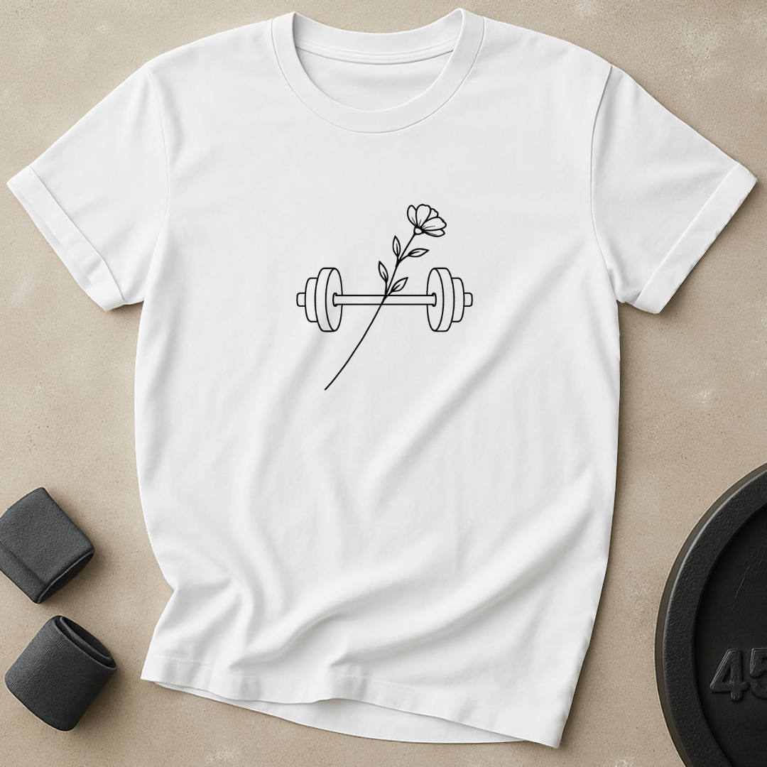 Dumbbell Flower T-Shirt