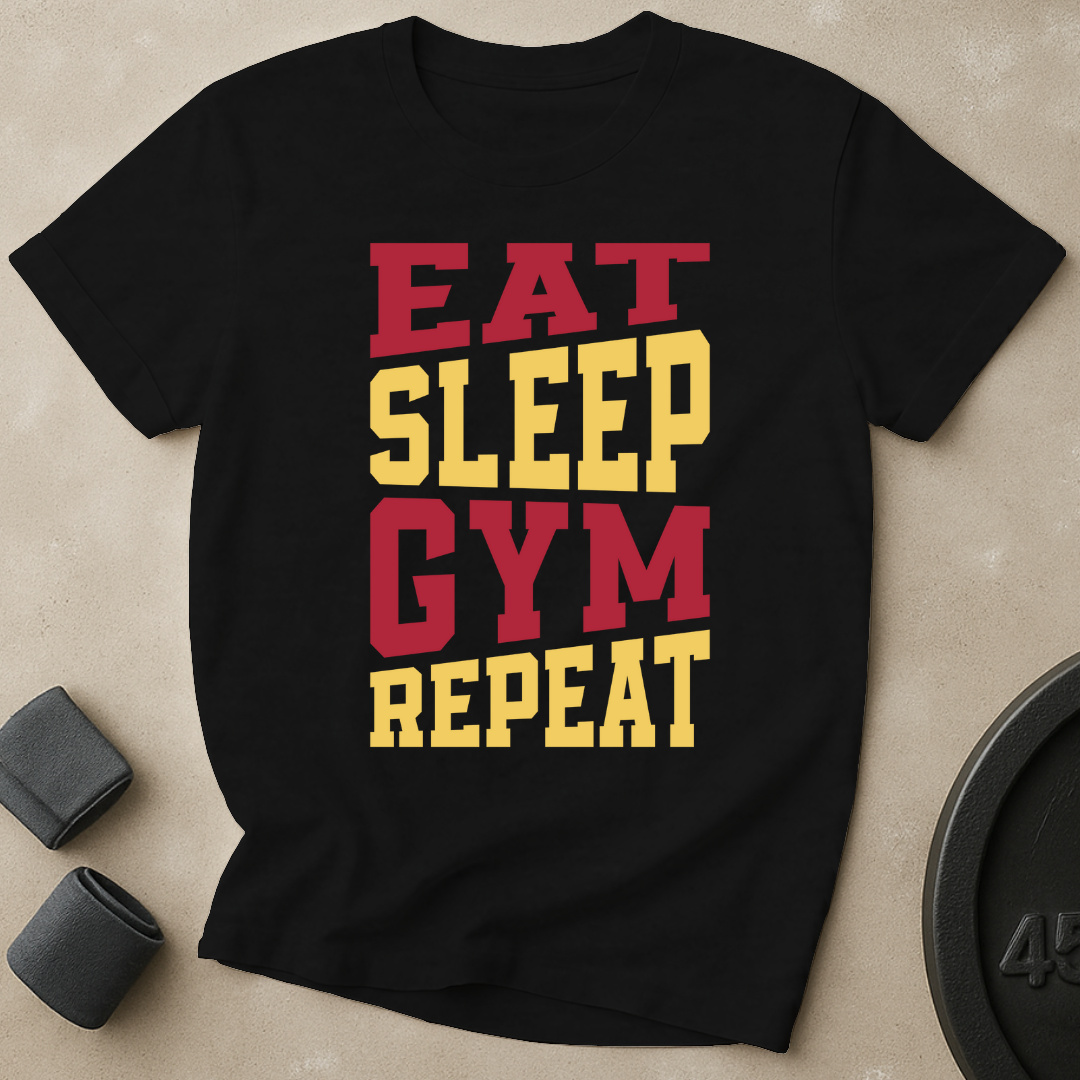 Eat Sleep Gym Repeat T-Shirt
