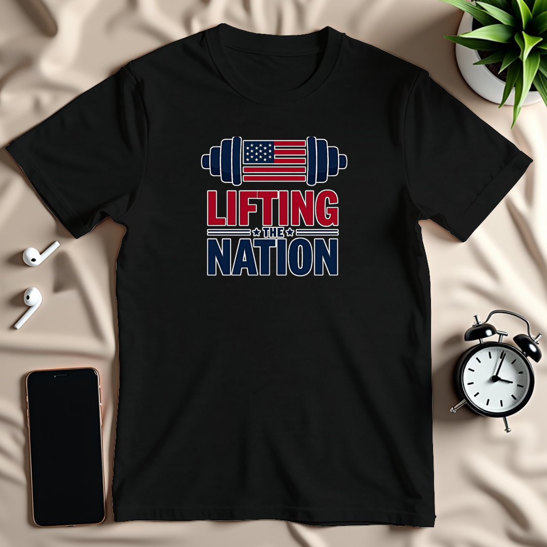 Patriotic Barbell T-Shirt