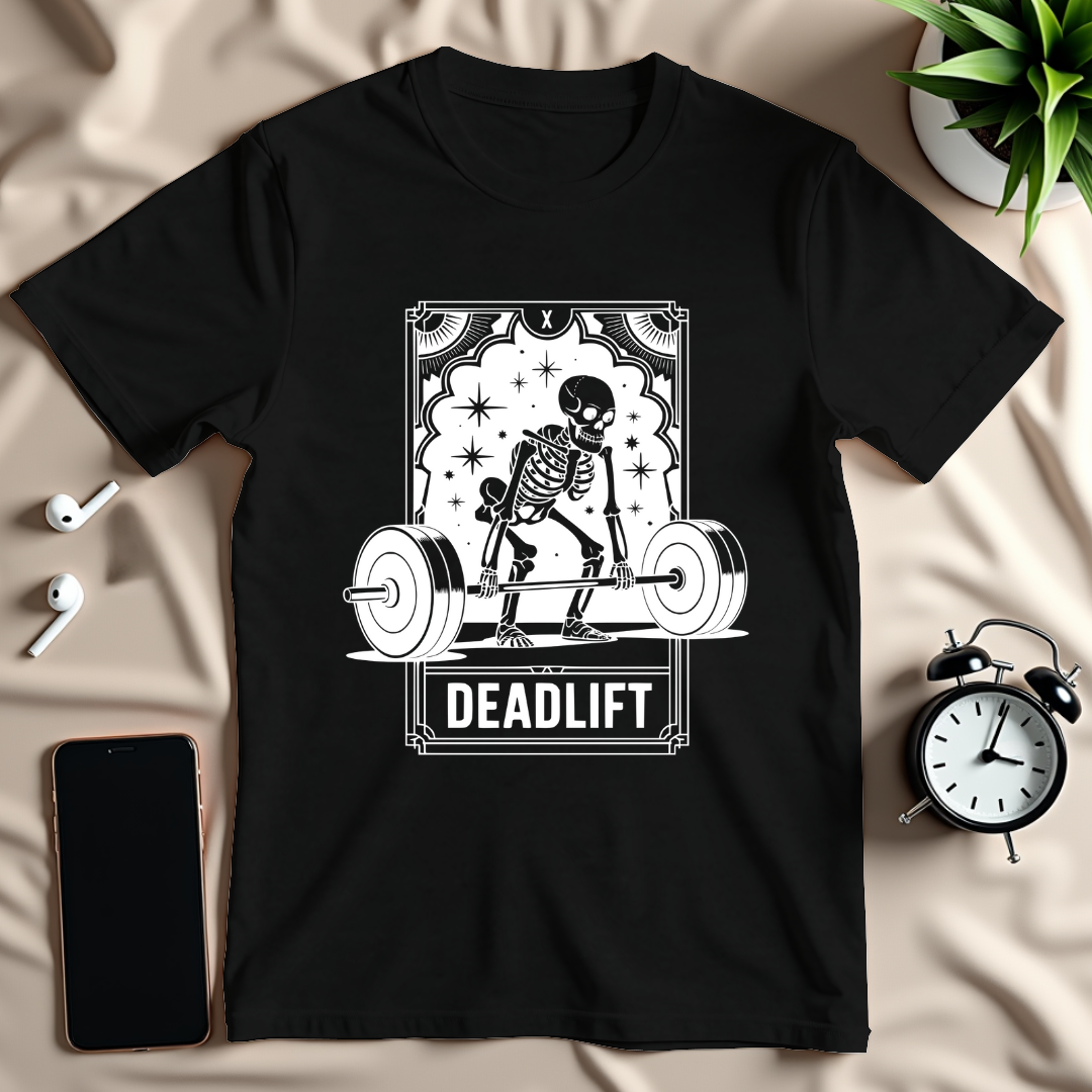 Deadlift Tarot-Card T-Shirt