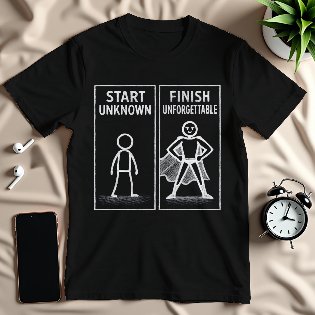 Start Unknown Finish Unforgettable T-Shirt