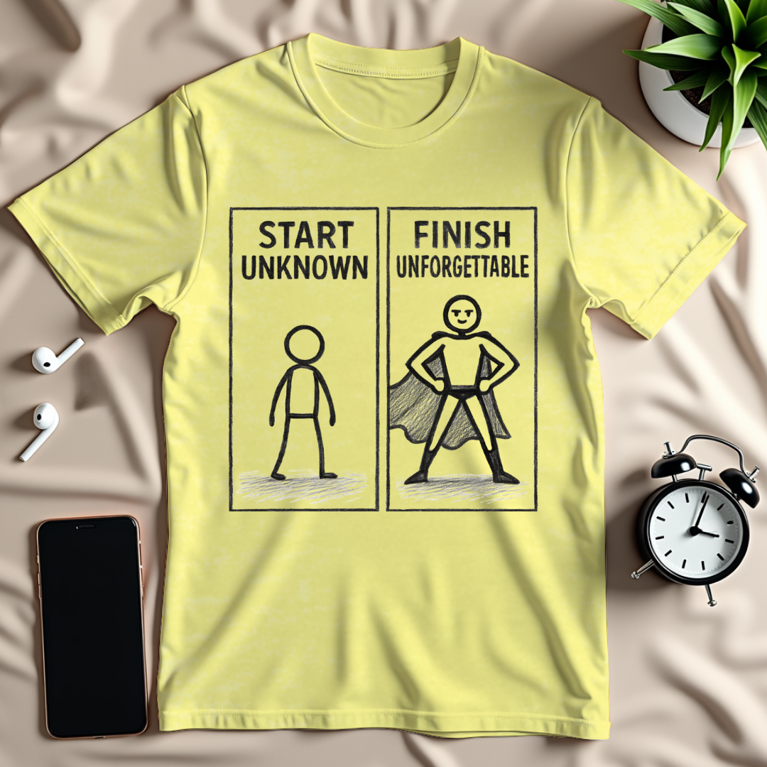Start Unknown Finish Unforgettable T-Shirt