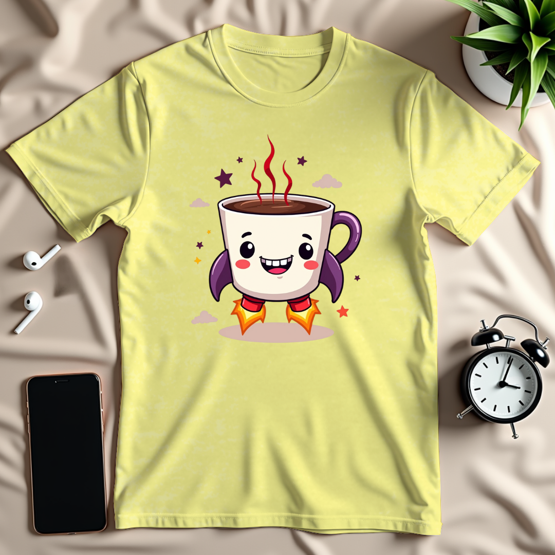Kawaii Rocket Cup T-Shirt