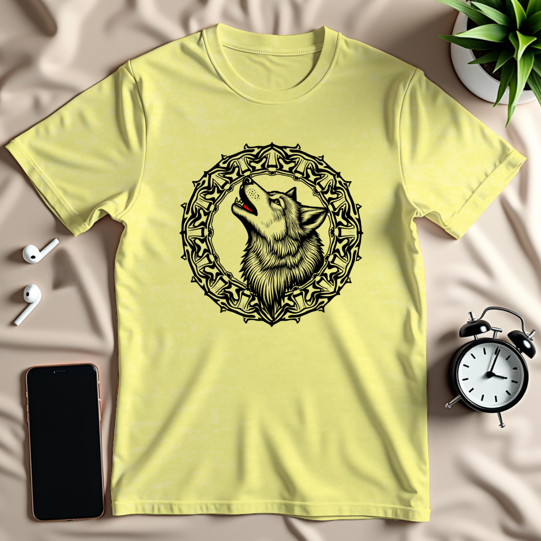 Howling Wolf Mandala T-Shirt
