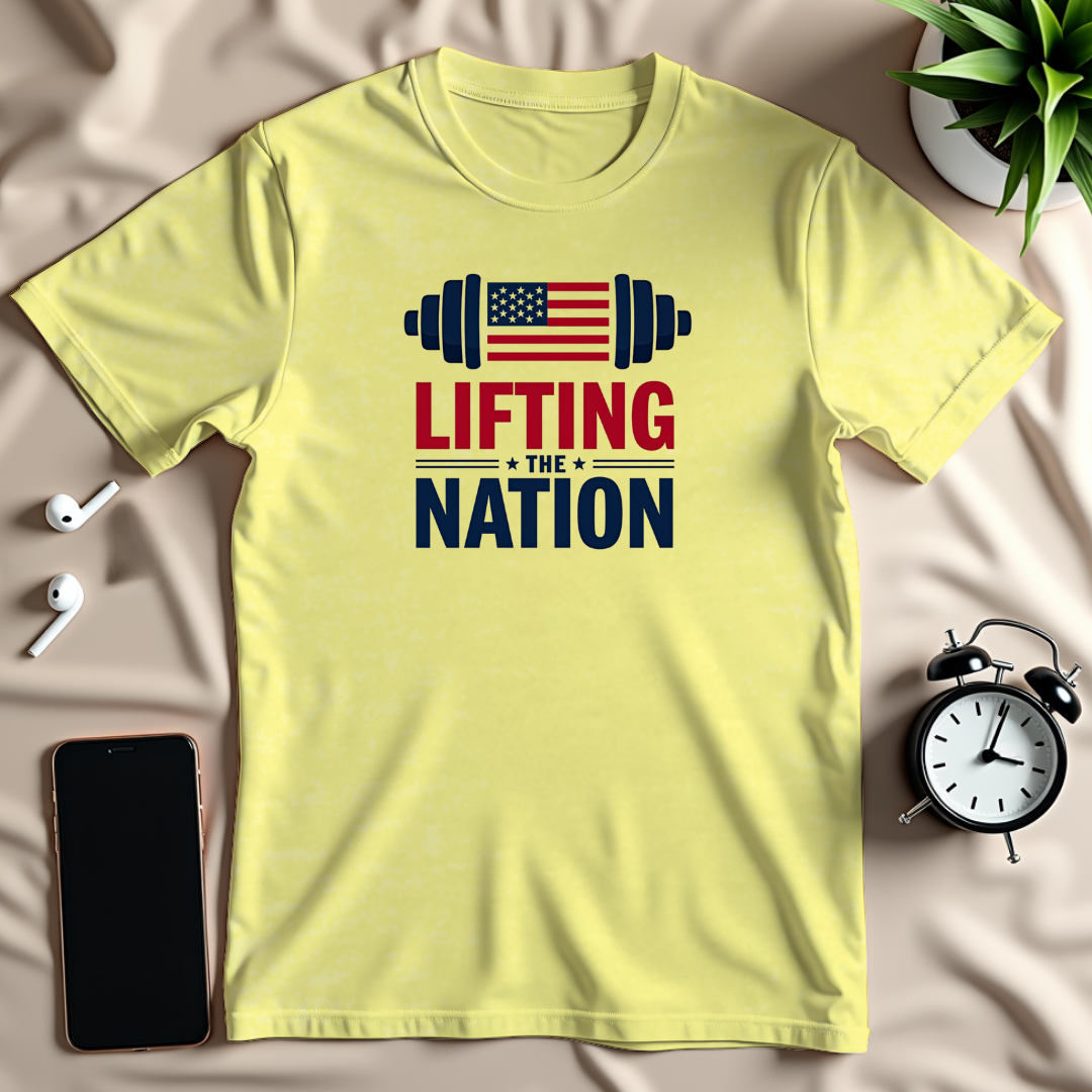 Patriotic Barbell T-Shirt