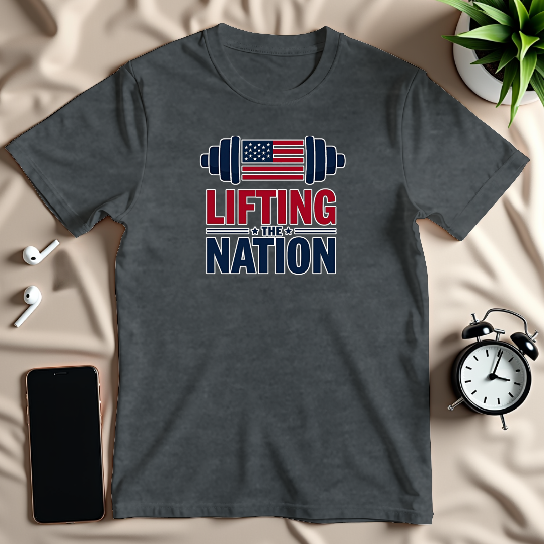 Patriotic Barbell T-Shirt