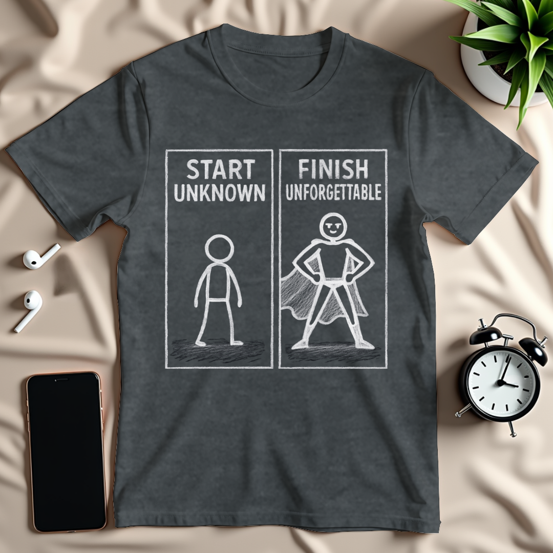 Start Unknown Finish Unforgettable T-Shirt