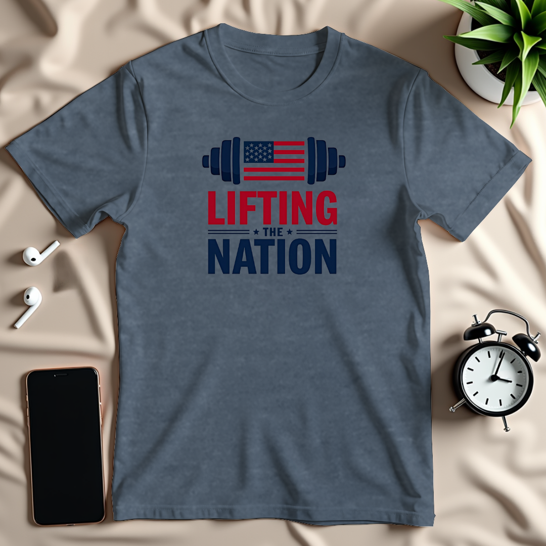 Patriotic Barbell T-Shirt