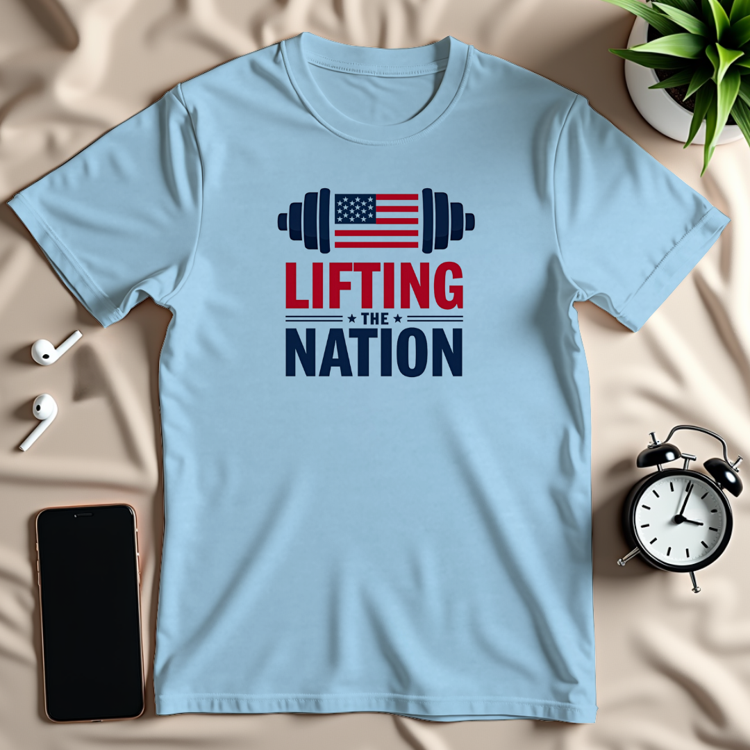Patriotic Barbell T-Shirt