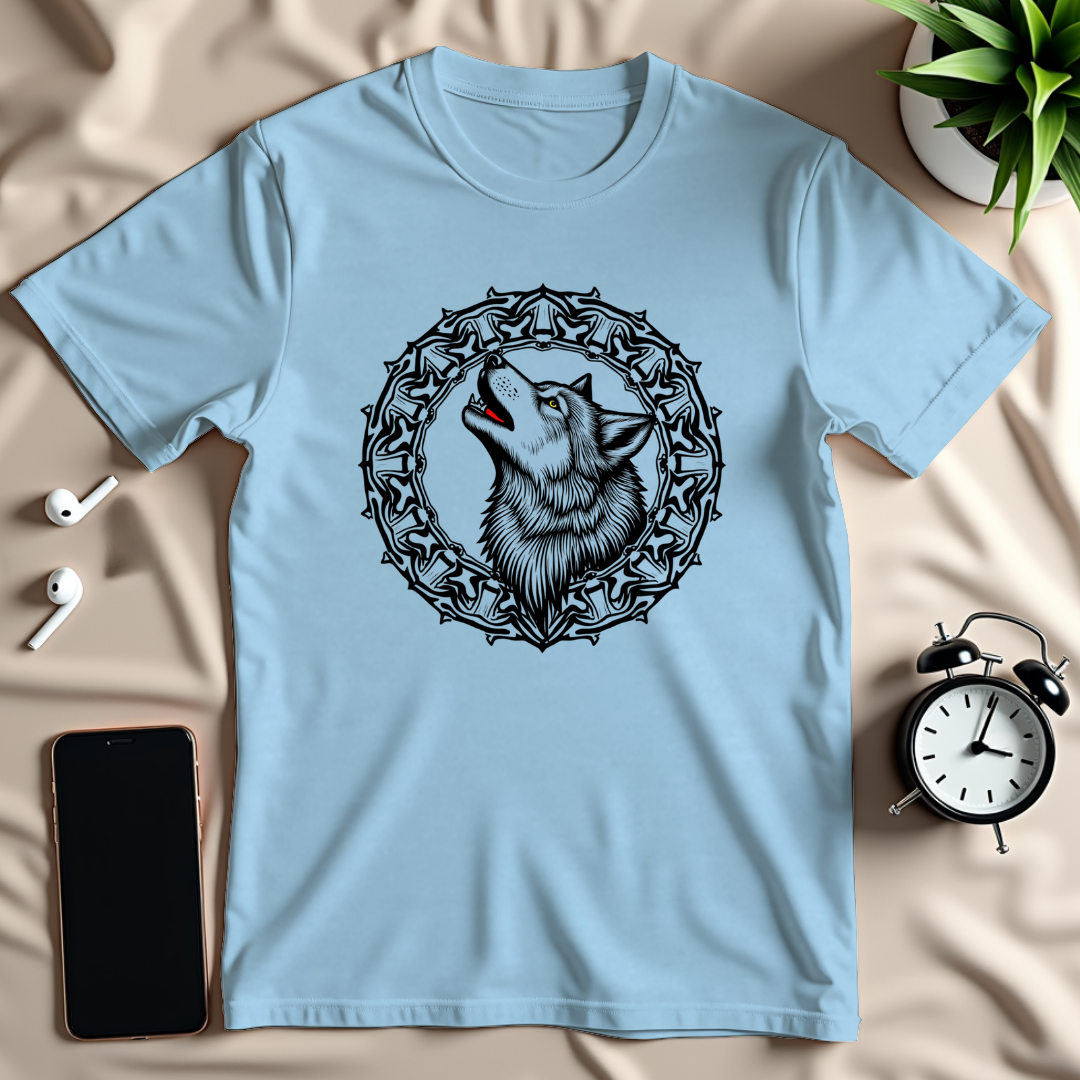 Howling Wolf Mandala T-Shirt