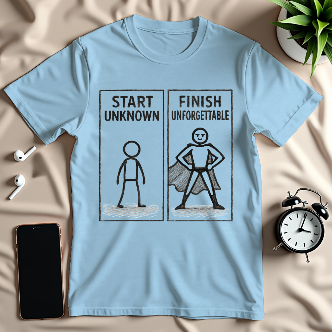 Start Unknown Finish Unforgettable T-Shirt