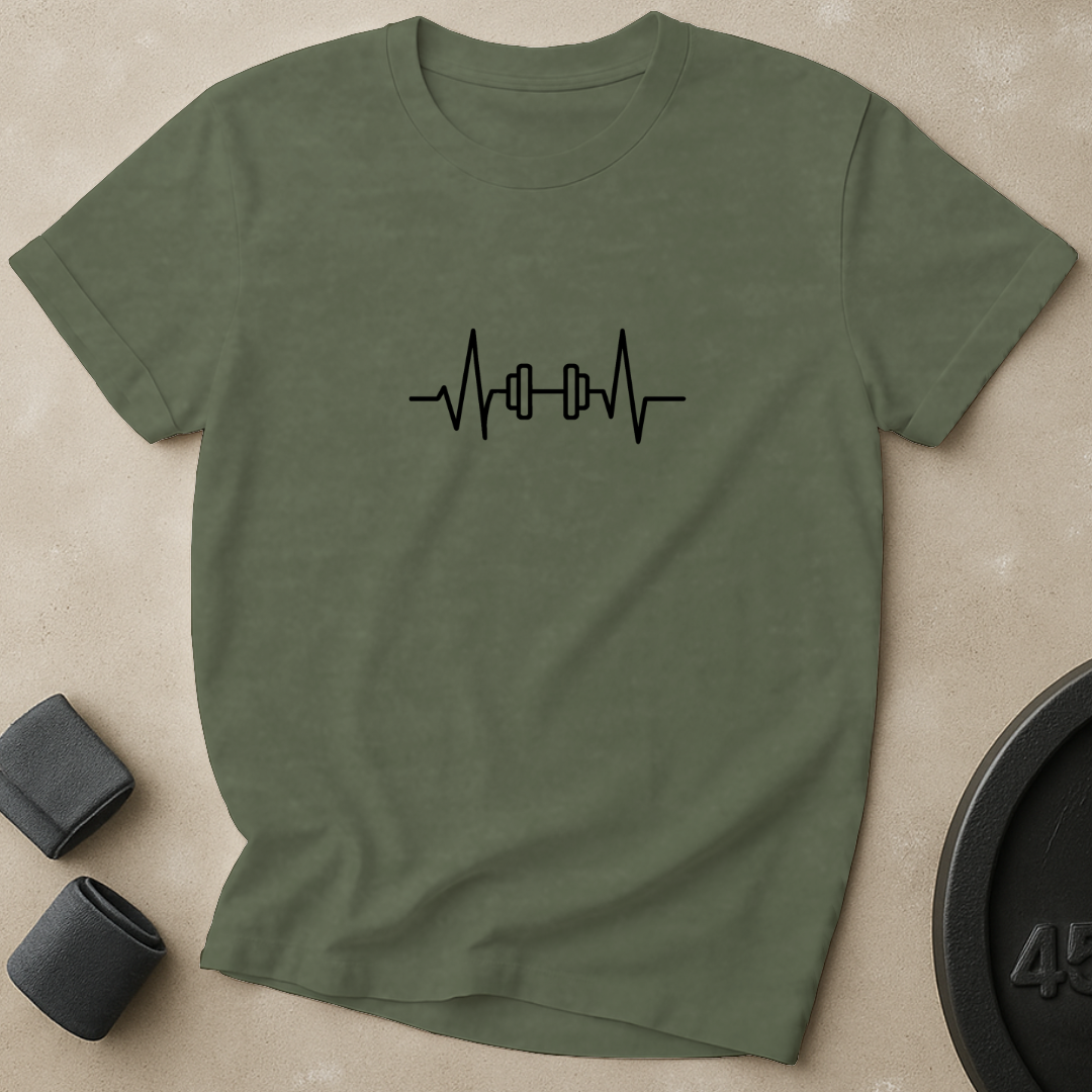 Dumbbell EKG T-Shirt