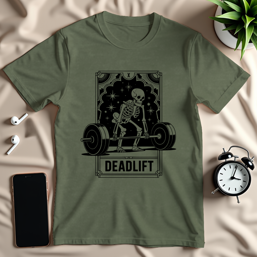 Deadlift Tarot-Card T-Shirt