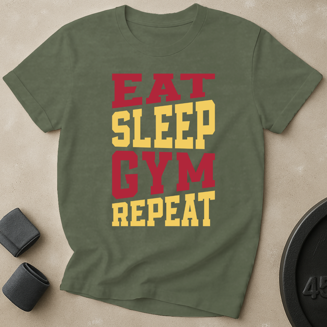 Eat Sleep Gym Repeat T-Shirt