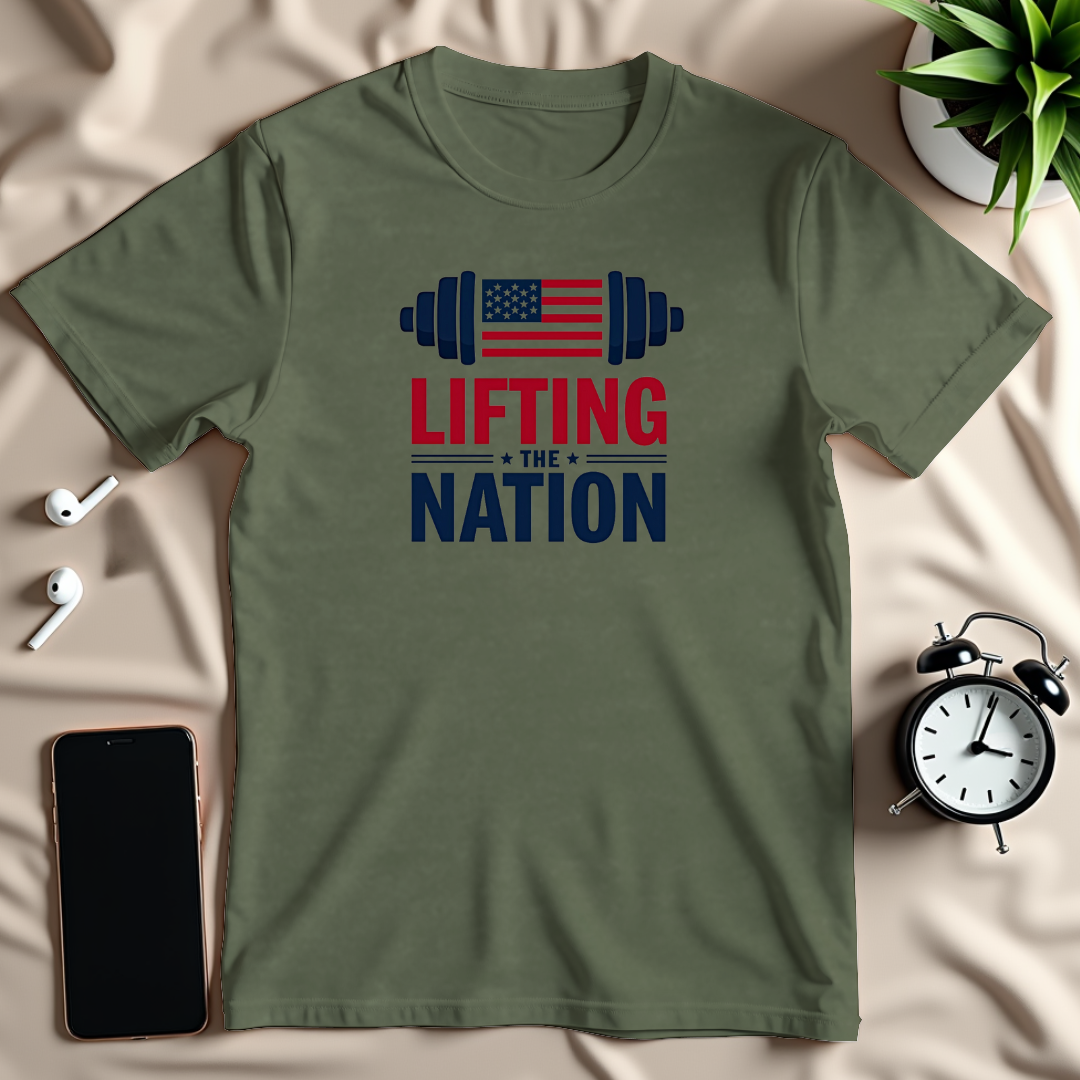 Patriotic Barbell T-Shirt