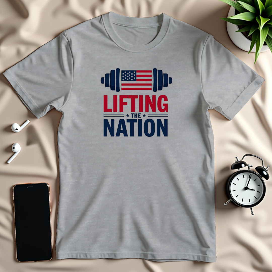 Patriotic Barbell T-Shirt