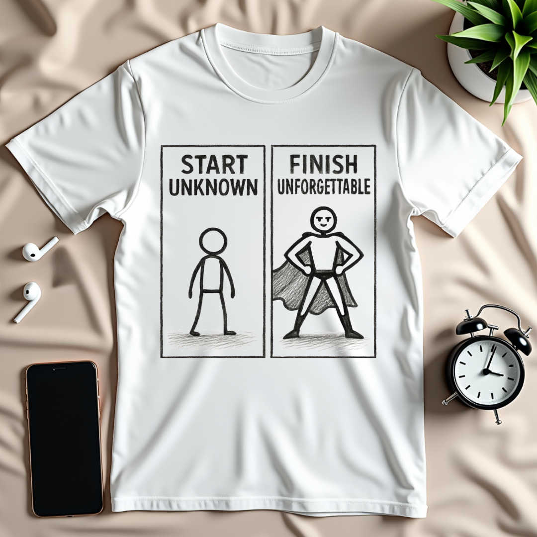 Start Unknown Finish Unforgettable T-Shirt