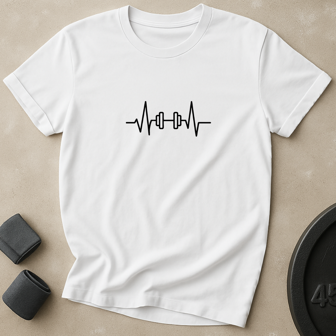Dumbbell EKG T-Shirt