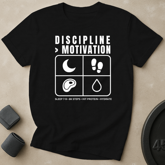 Discipline Over Motivation T-Shirt
