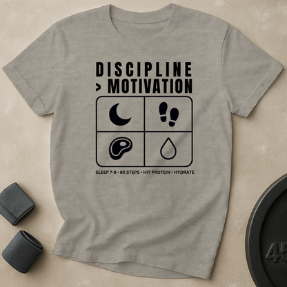 Discipline Over Motivation T-Shirt