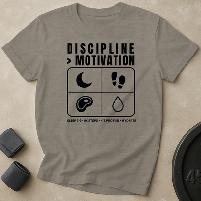Discipline Over Motivation T-Shirt