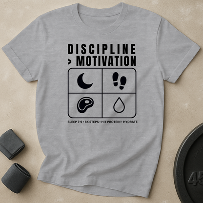 Discipline Over Motivation T-Shirt