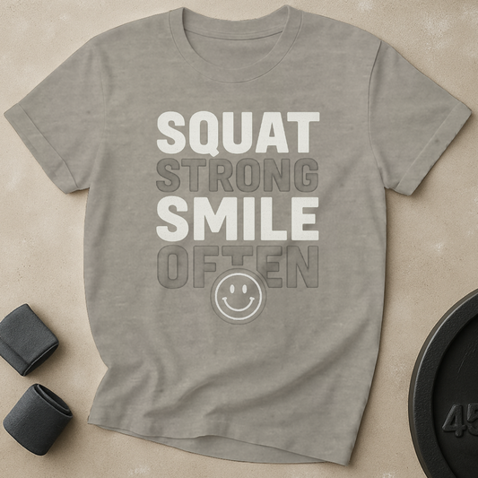 Squat Strong Smile Often T-Shirt