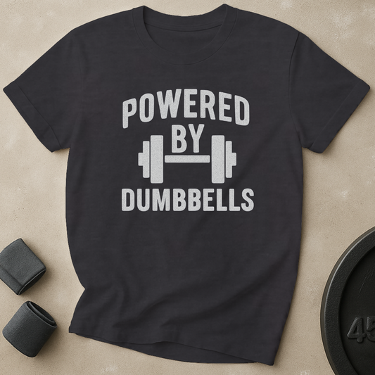 Powered By Dumbbells T-Shirt