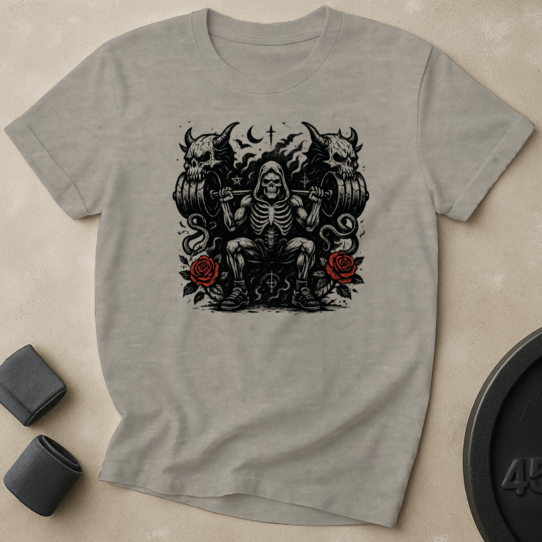 Demonic Skull Plates Squat T-Shirt