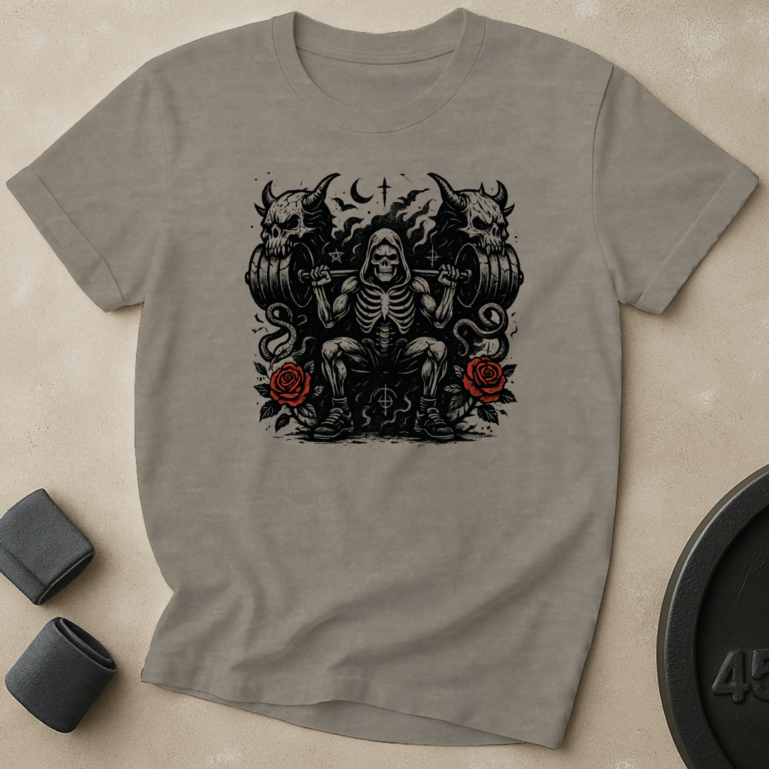 Demonic Skull Plates Squat T-Shirt