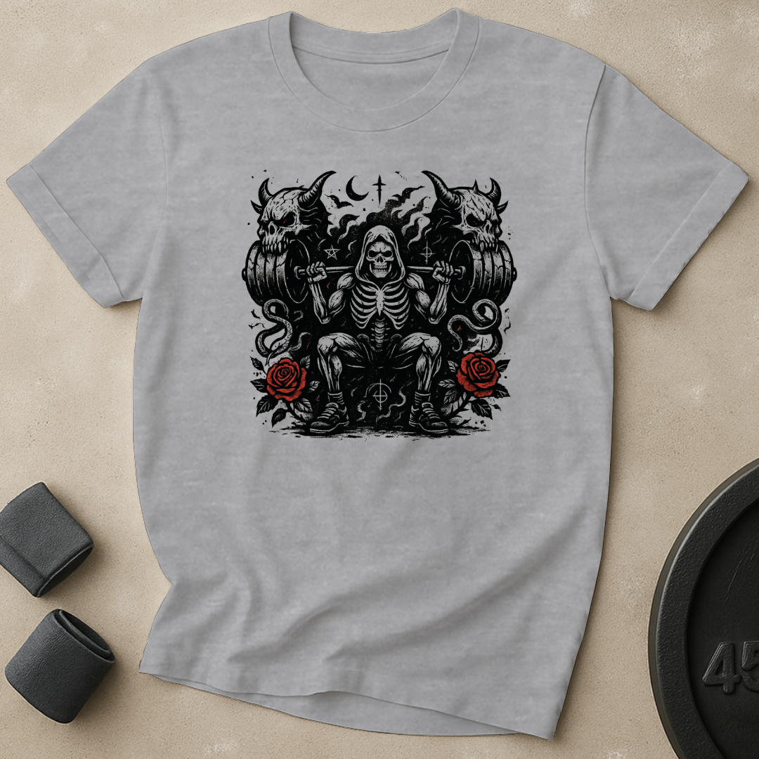 Demonic Skull Plates Squat T-Shirt