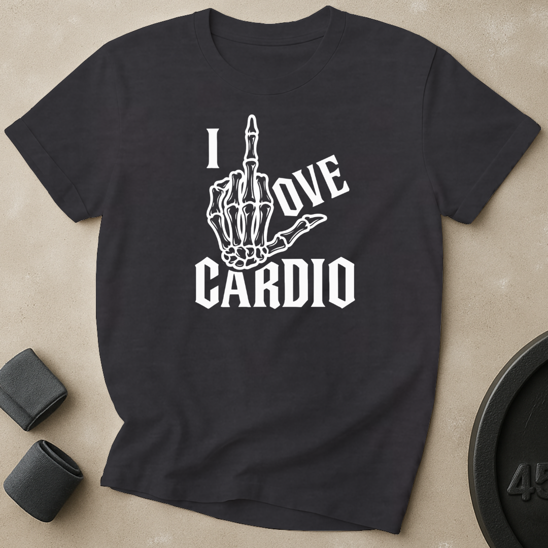I Love Cardio Finger T-Shirt