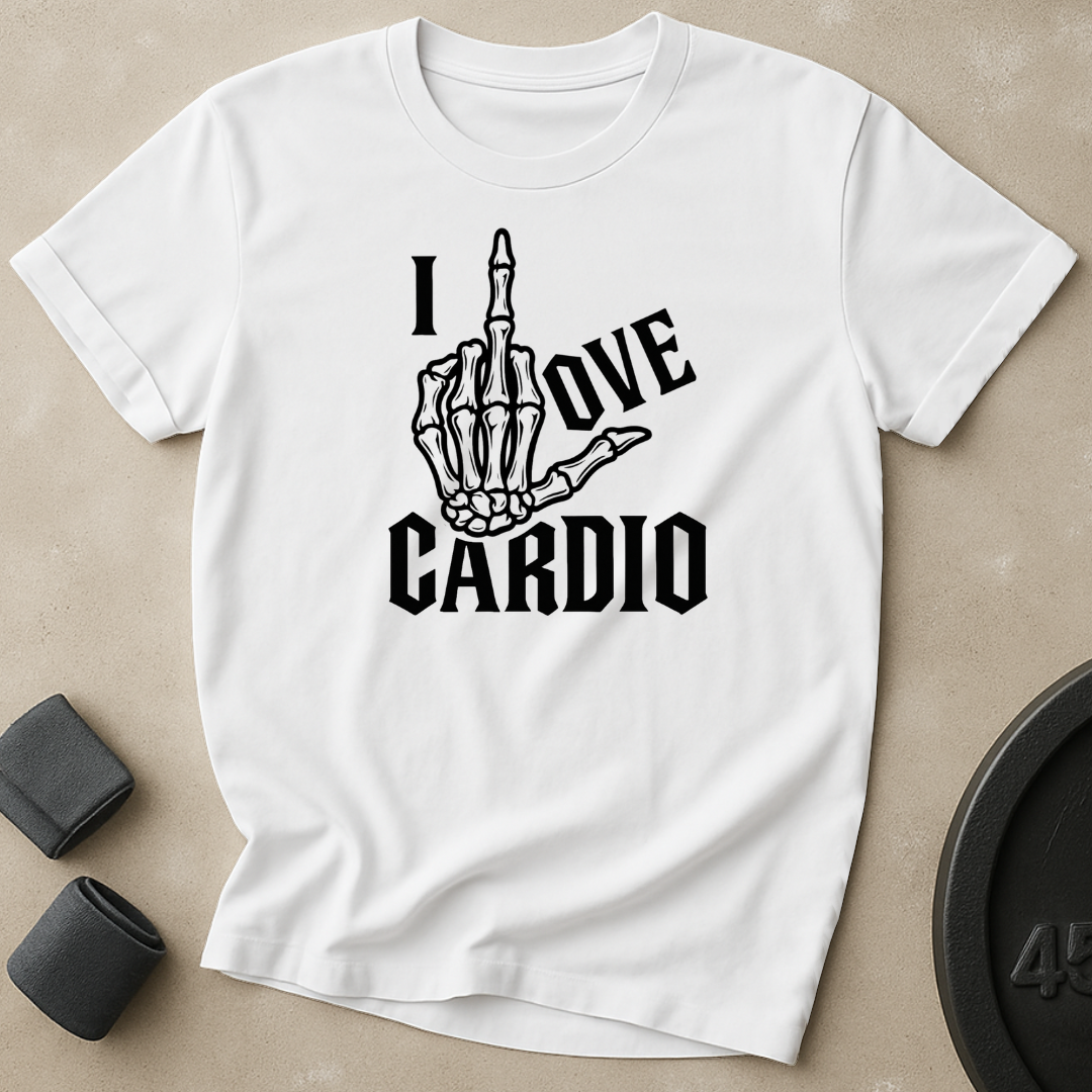 I Love Cardio Finger T-Shirt
