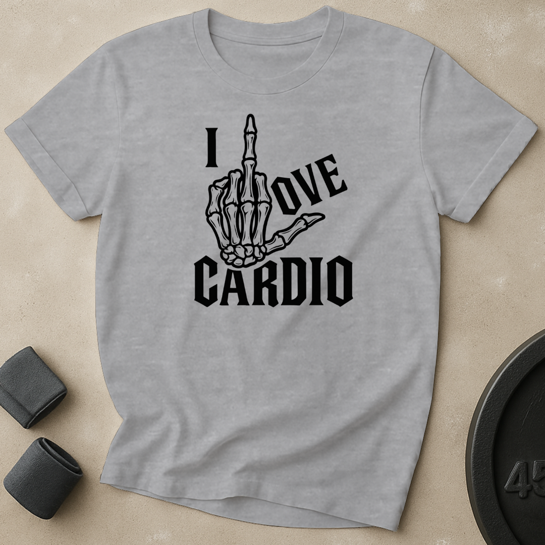 I Love Cardio Finger T-Shirt