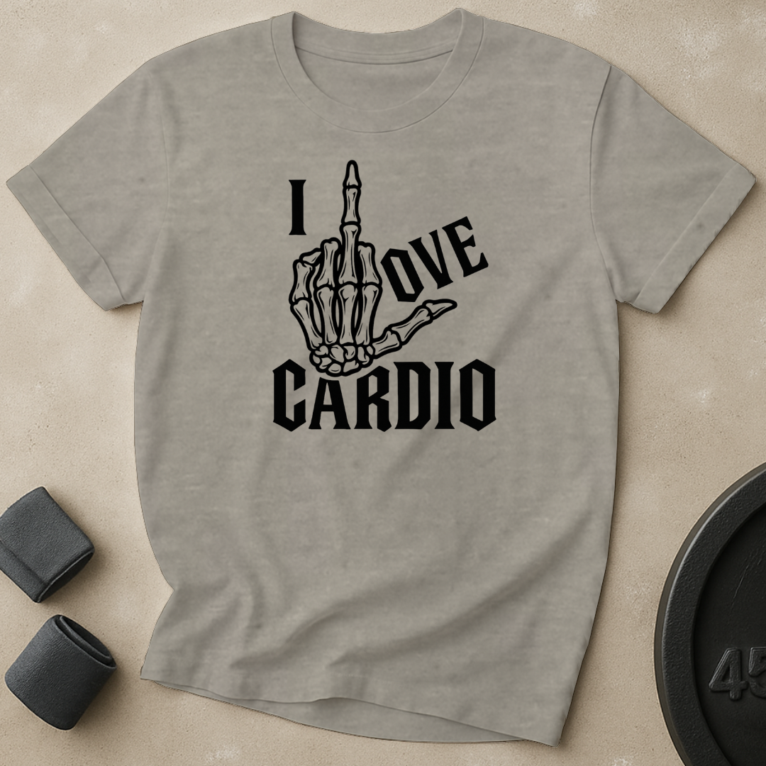 I Love Cardio Finger T-Shirt