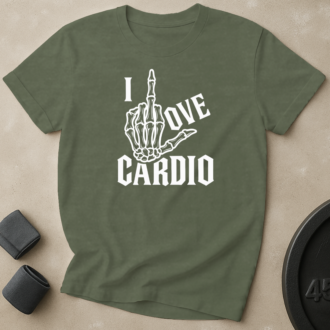 I Love Cardio Finger T-Shirt