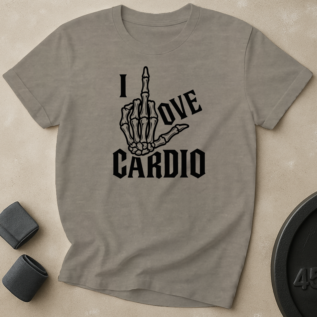 I Love Cardio Finger T-Shirt