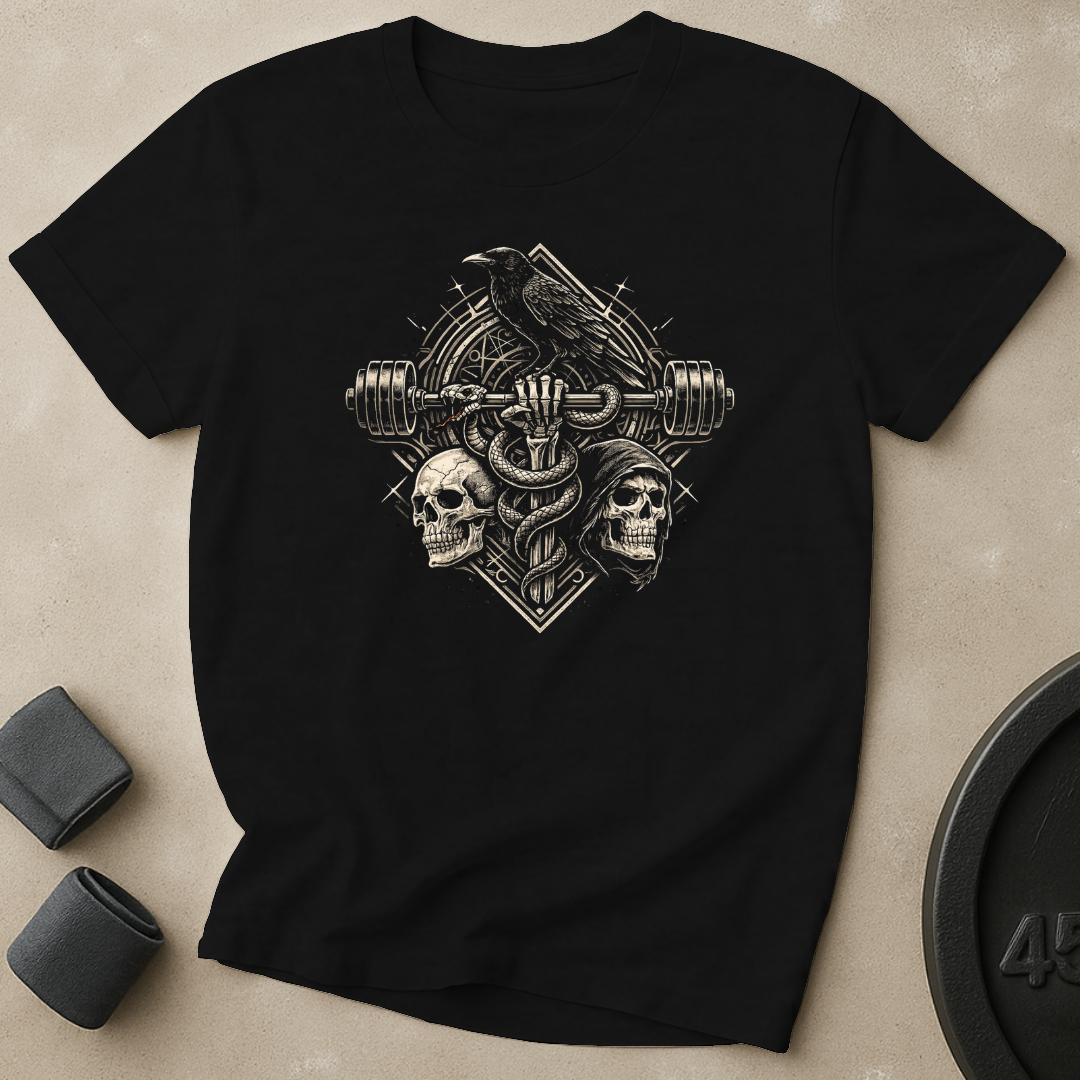 Deathgrip Barbell Crest T-Shirt