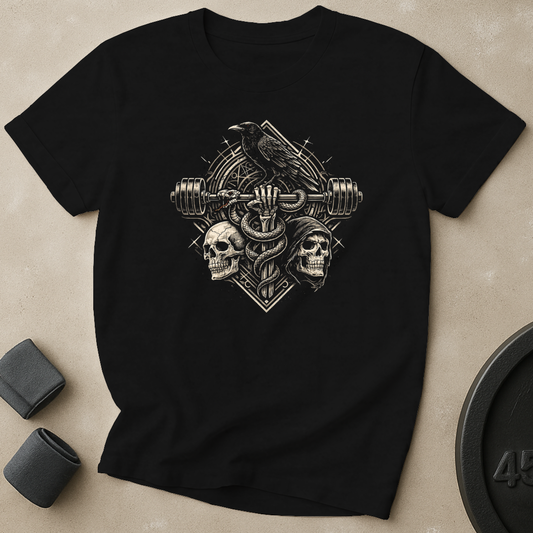 Deathgrip Barbell Crest T-Shirt