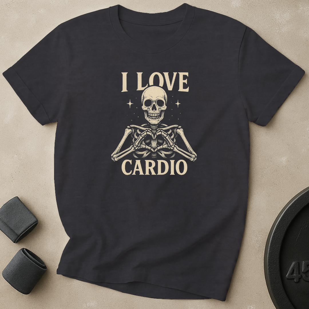 I Love Cardio Skelleton T-Shirt