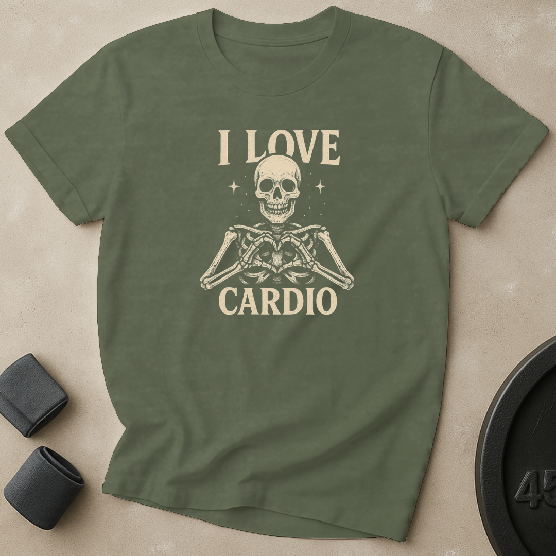 I Love Cardio Skelleton T-Shirt