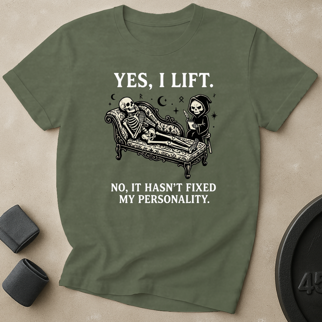 Yes I Lift Cartoon T-Shirt