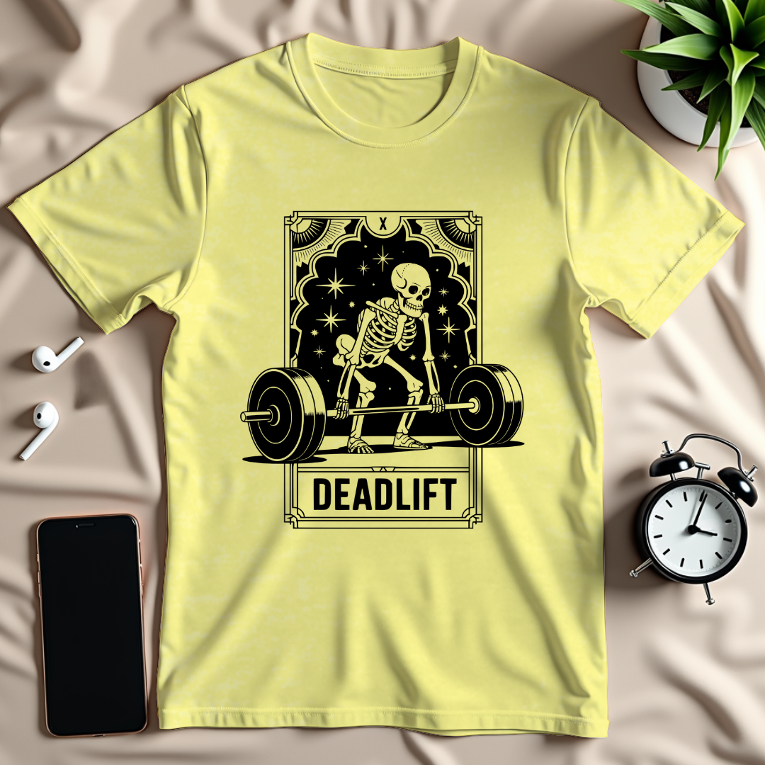 Deadlift Tarot-Card T-Shirt