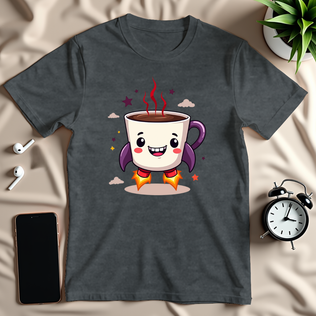 Kawaii Rocket Cup T-Shirt
