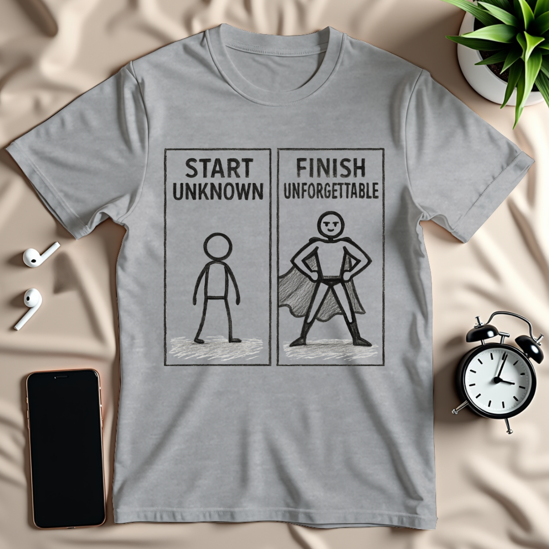 Start Unknown Finish Unforgettable T-Shirt